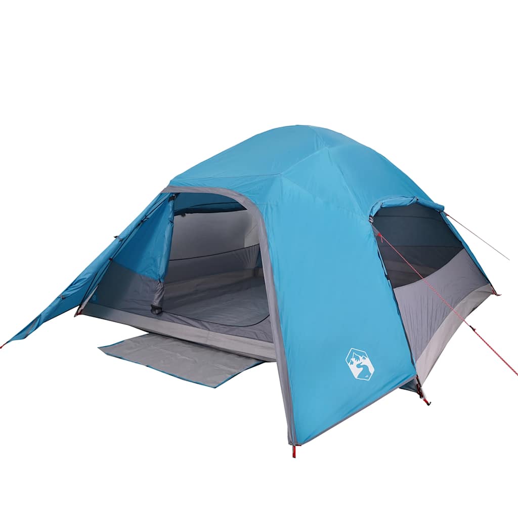 vidaXL Koepeltent 4-persoons waterdicht blauw afbeelding