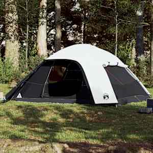 Rodinný stan kopule pro 6 osob bílý zatemňovací nepromokavý - obrázek 1