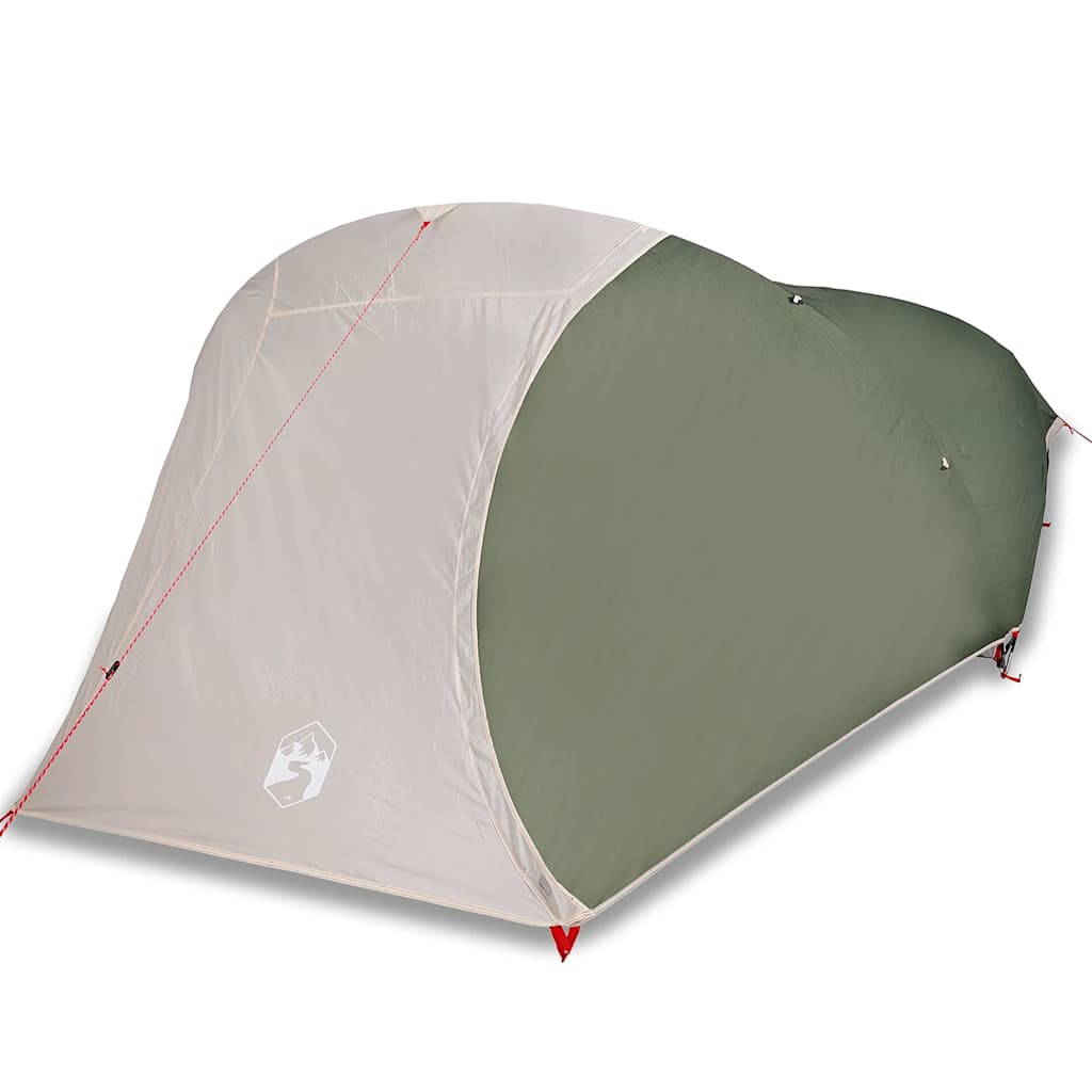 vidaXL Cort de camping cupolă pentru 4 persoane, verde, impermeabil