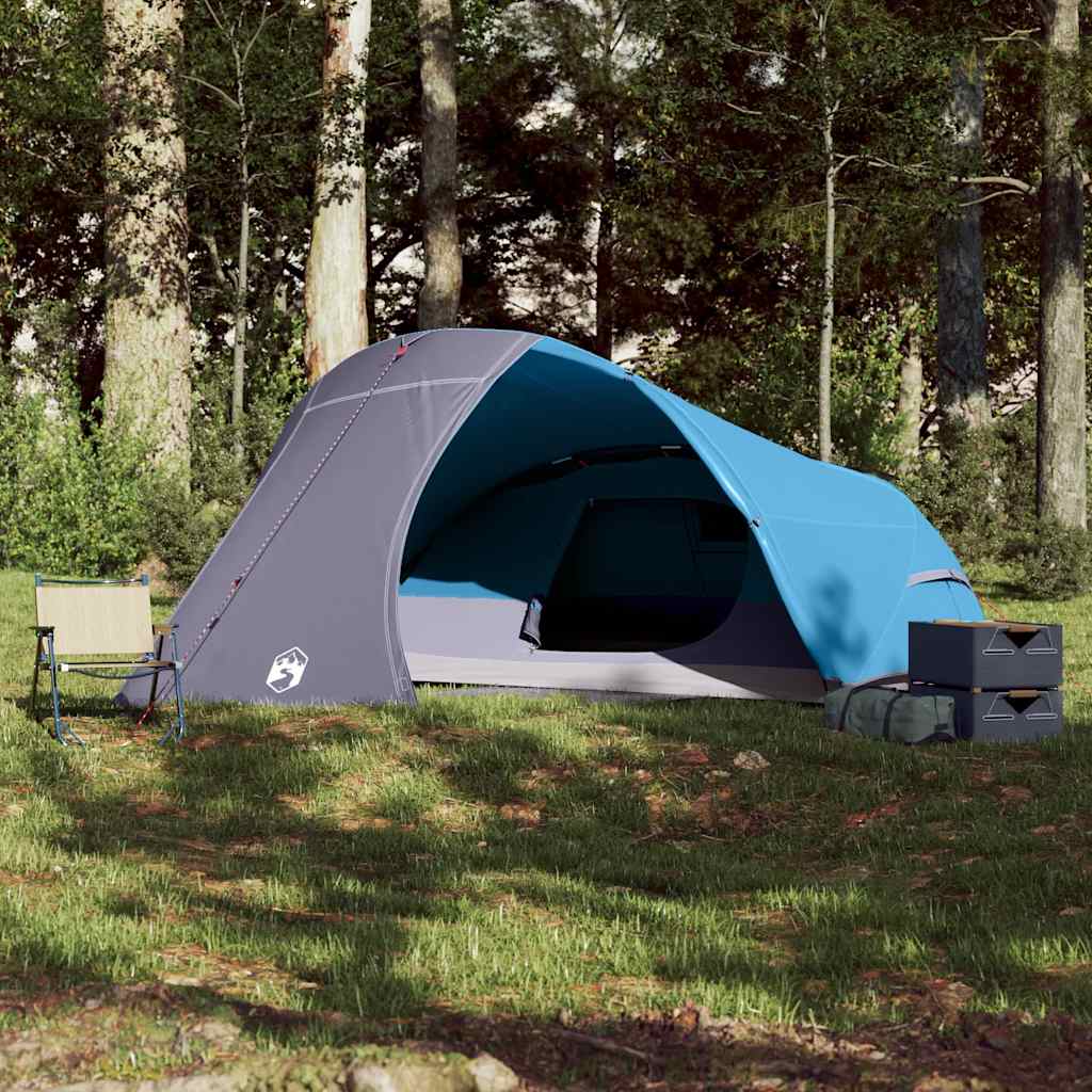 vidaXL Koepeltent 4-persoons waterdicht blauw afbeelding