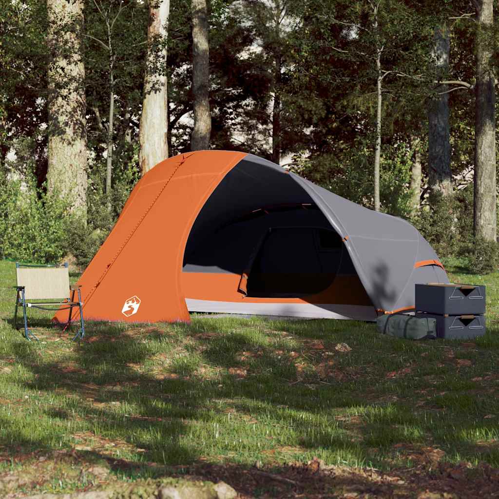 vidaXL Koepeltent 4-persoons waterdicht oranje afbeelding