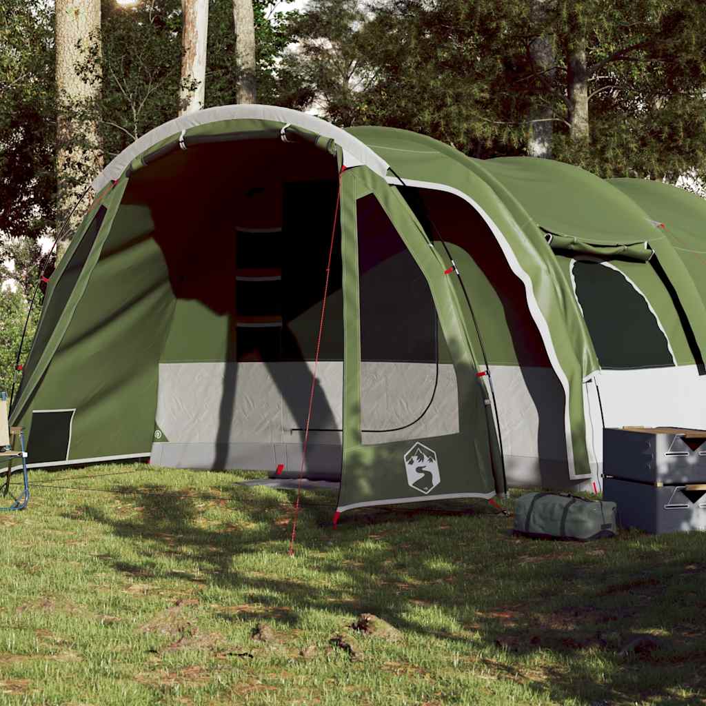vidaXL Tenda familiar túnel para 8 pessoas impermeável verde