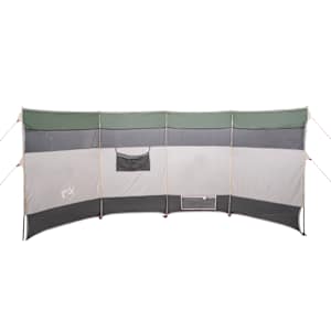 Kempingový větrolam zelený 366 x 152 x 152 cm nepromokavý - obrázek 4