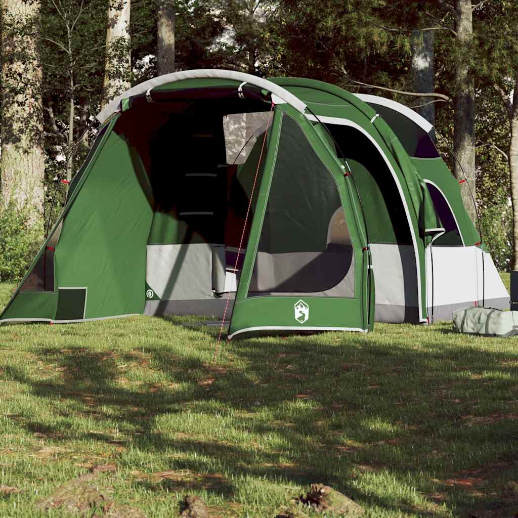 vidaXL 4-personers campingtelt vandtæt grøn