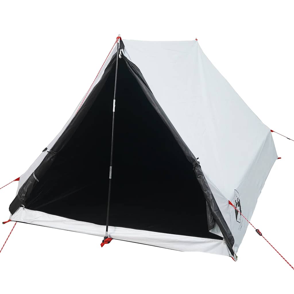 vidaXL Tent A-frame 2-persoons waterdicht verduisterend stof wit afbeelding
