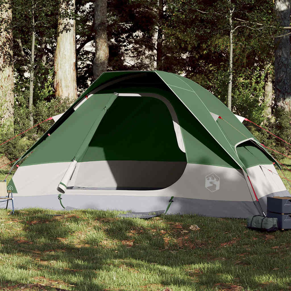 vidaXL 2-personers campingtelt vandtæt kuppel grøn