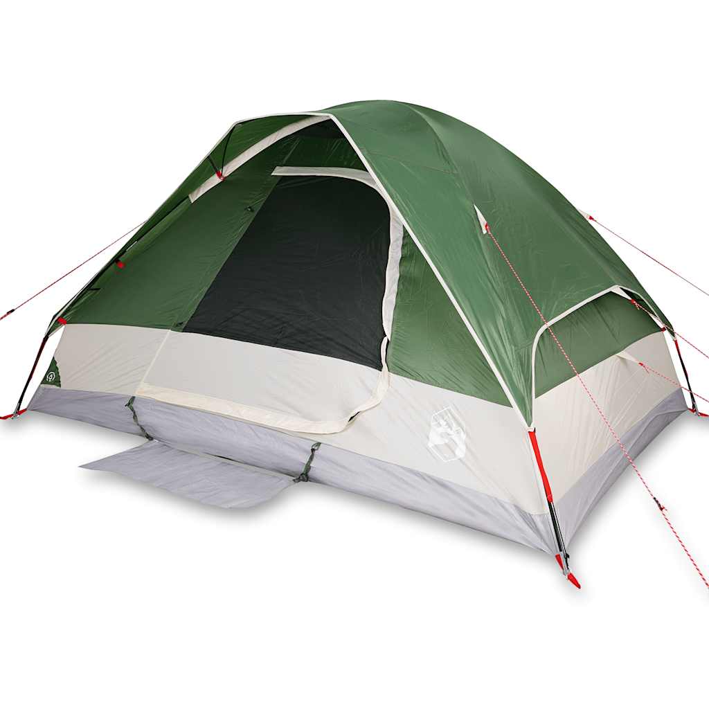 Thumbnail - vidaXL Kuppel-Campingzelt 4 Personen Grün Wasserdicht