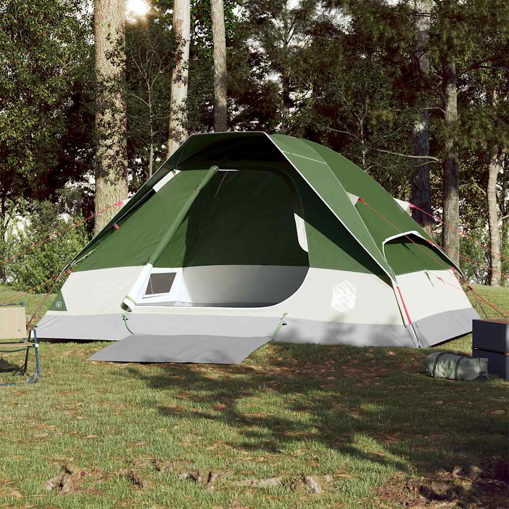 vidaXL Koepeltent 4-persoons waterdicht groen afbeelding