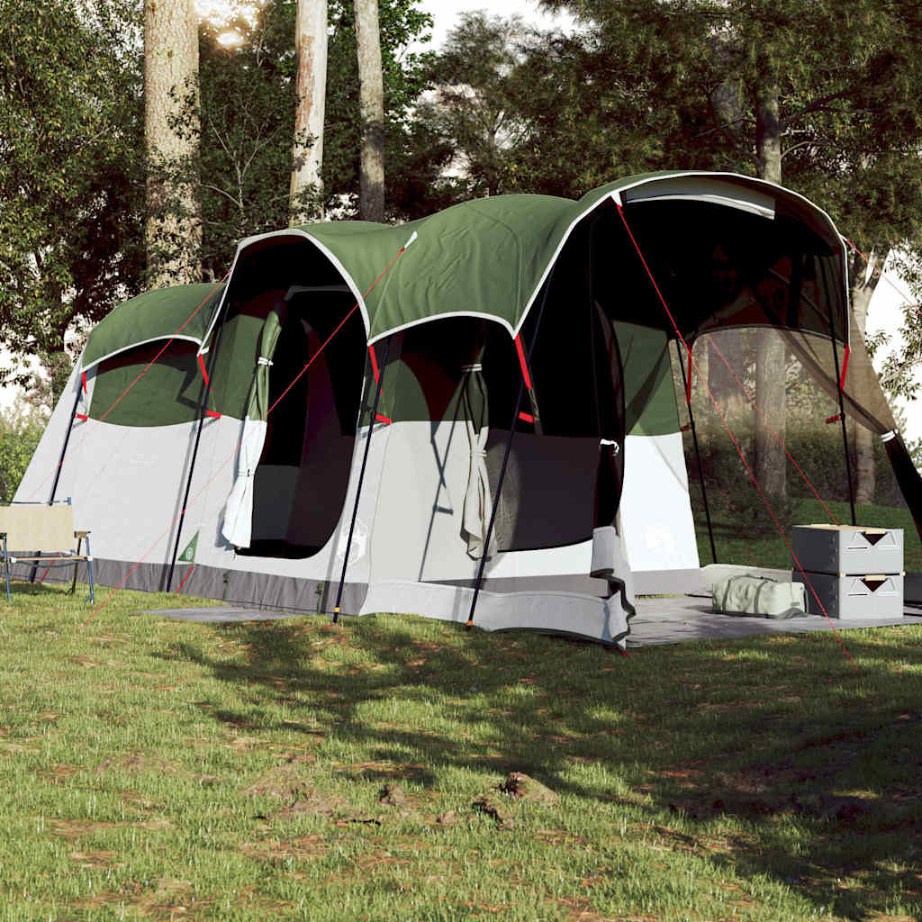 vidaXL Tunneltent 8-persoons waterdicht groen afbeelding
