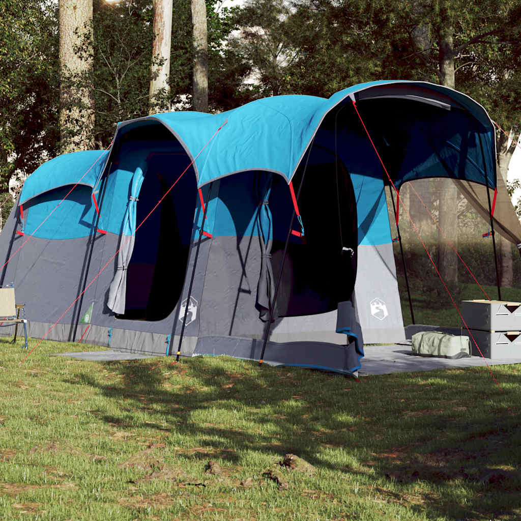 vidaXL 8-personers campingtelt vandtæt blå