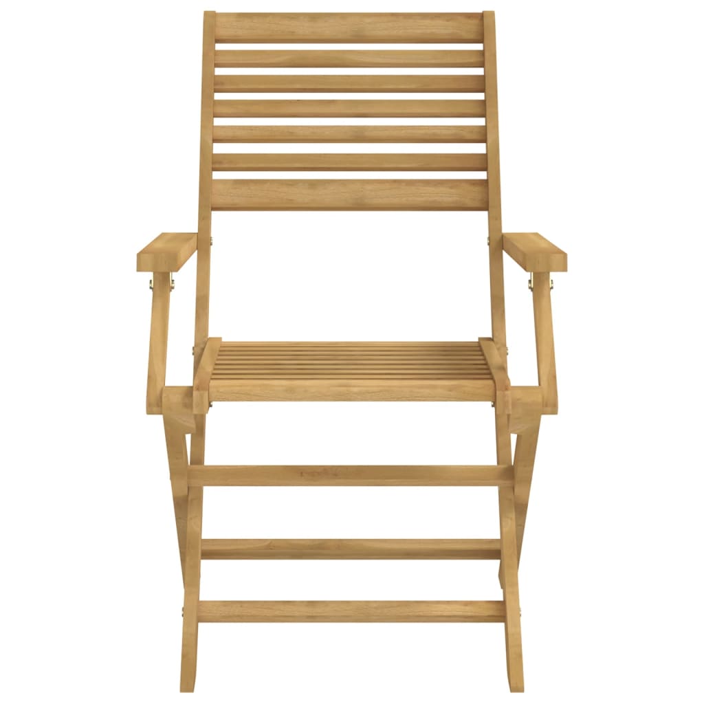 Folding Chairs 4 pcs 54.5x61.5x86.5 cm Solid Wood Acacia 365738