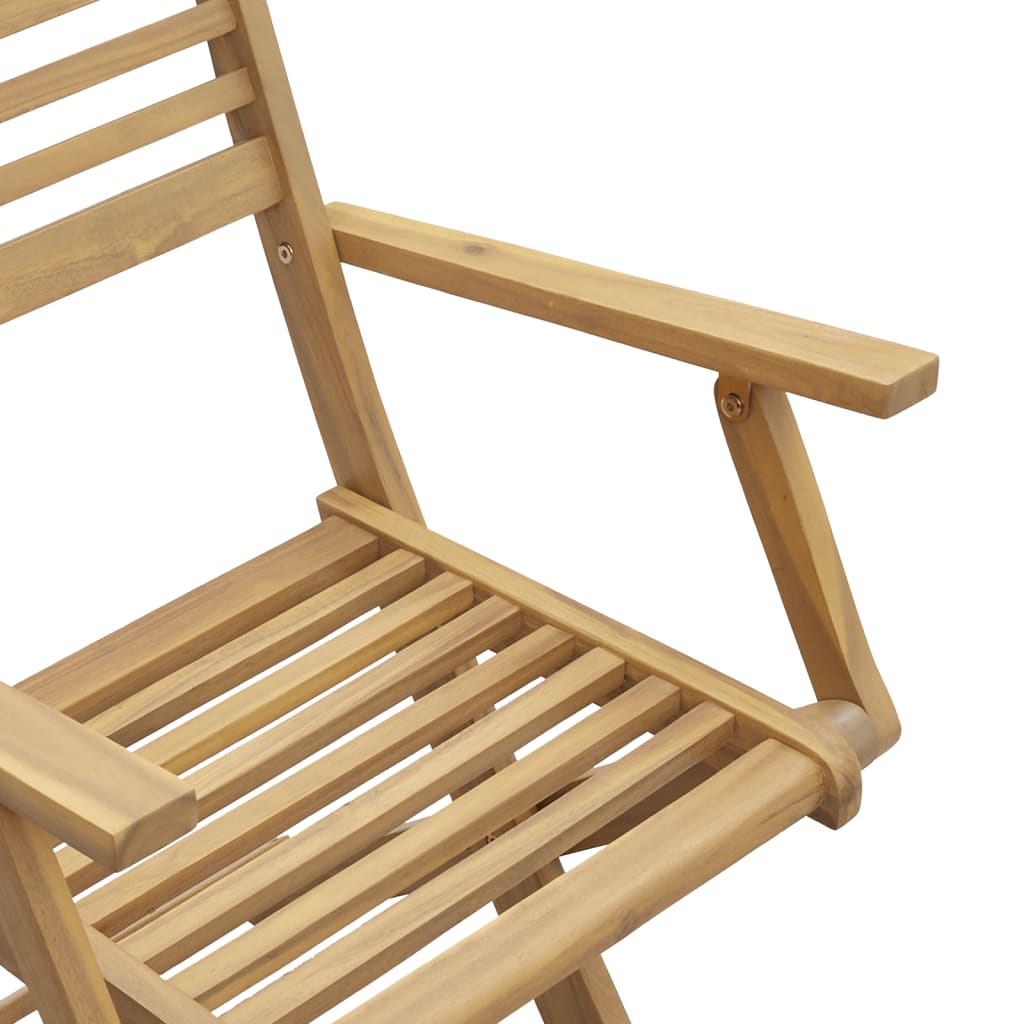 Folding Chairs 4 pcs 54.5x61.5x86.5 cm Solid Wood Acacia 365738
