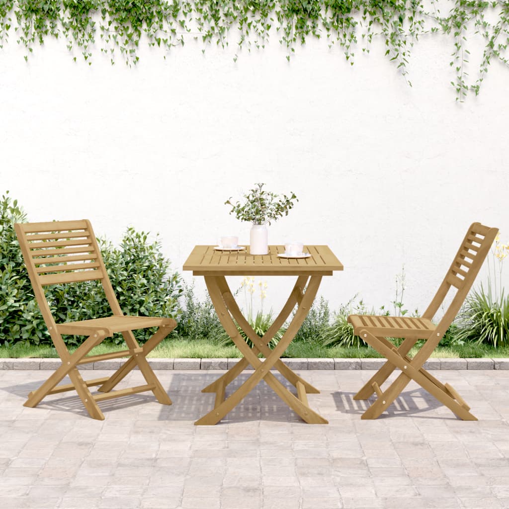 Thumbnail - vidaXL Gartenstühle 2 Stk. Klappbar 48,5x61,5x87 cm Massivholz Akazie