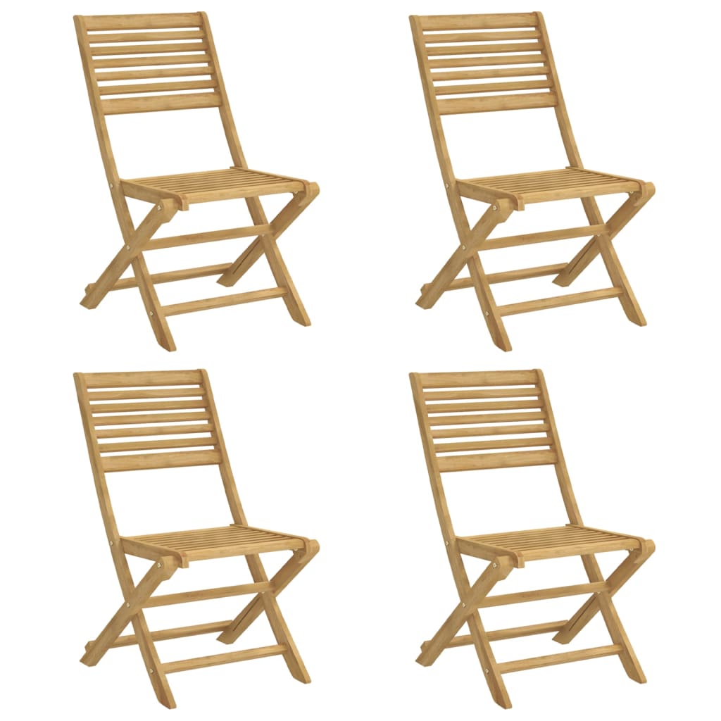 Thumbnail - vidaXL Gartenstühle 4 Stk. Klappbar 48,5x61,5x87 cm Massivholz Akazie