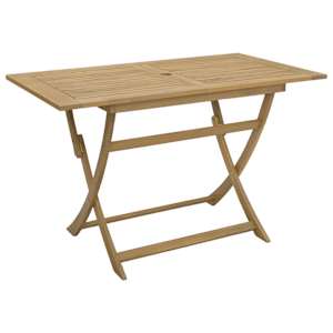 Skládací zahradní stůl 120 x 70 x 75 cm masivní akáciové dřevo - obrázek 6
