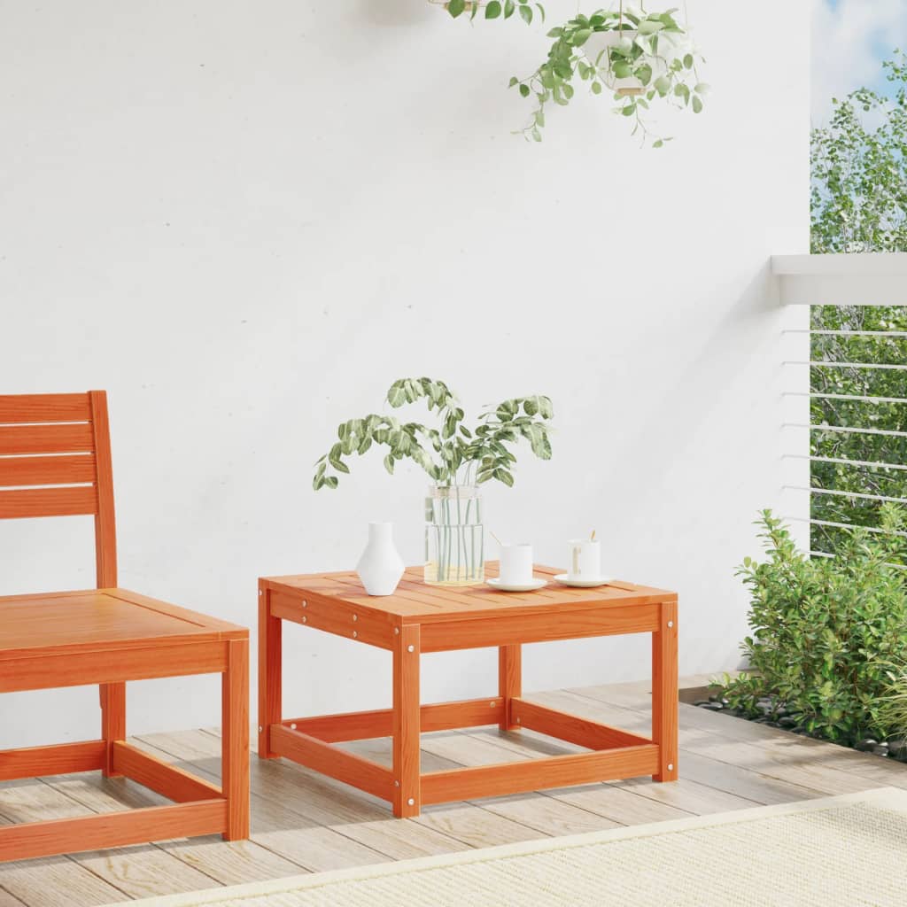 Thumbnail - vidaXL Gartenhocker Wachsbraun Massivholz Kiefer