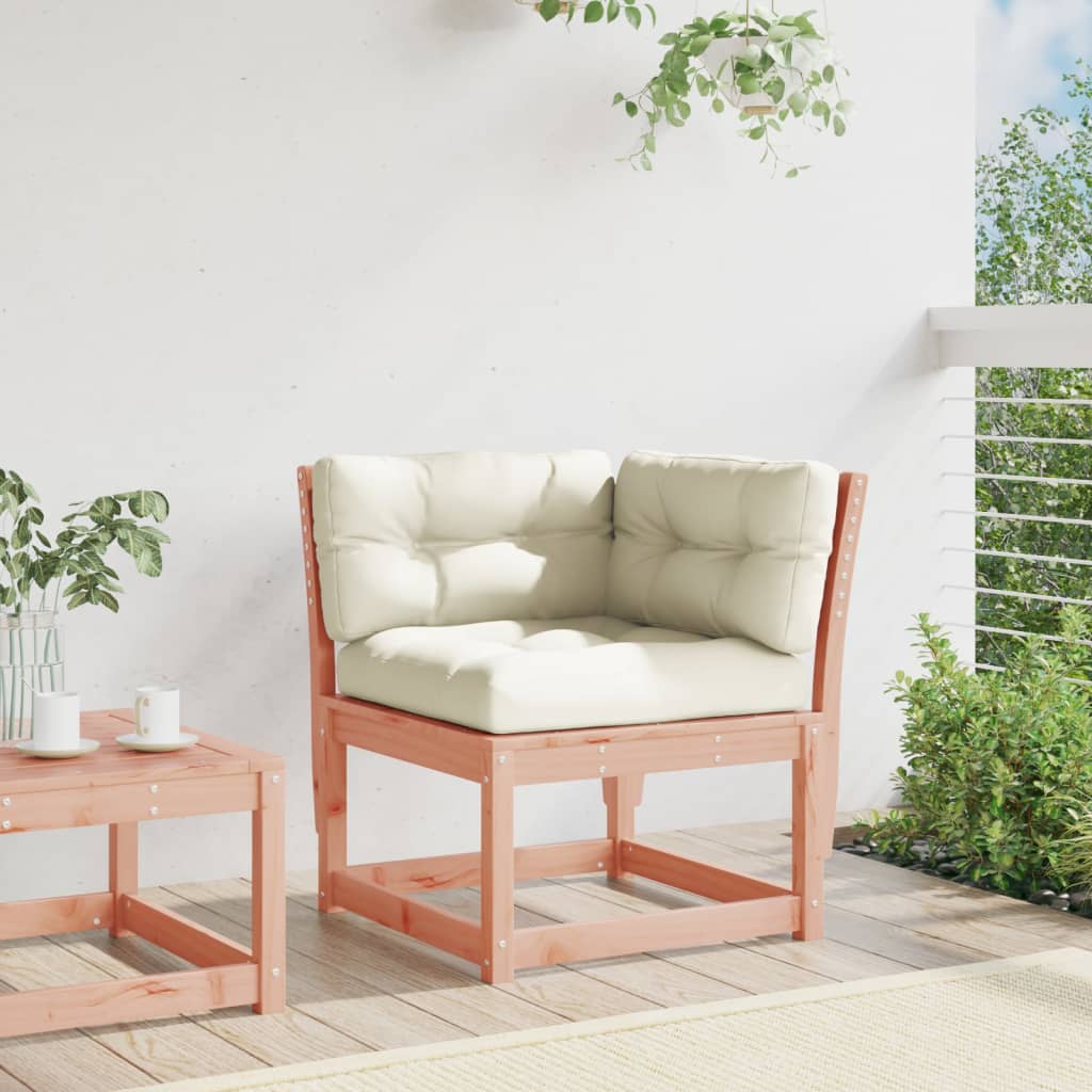 vidaXL Canapea colț de grădină cu perne 73x73x78cm lemn masiv douglas
