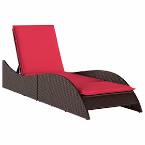vidaXL p&auml;evitustool padjaga, pruun, 60 x 205 x 73 cm, pol&uuml;rotang