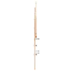 Čelo postele 150 cm masivní borové dřevo - obrázek 5