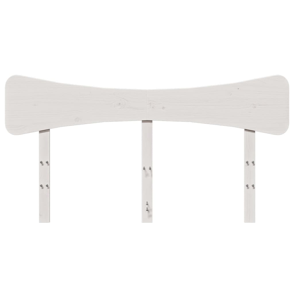 vidaXL Hoofdbord 150 cm massief grenenhout wit, foto 4