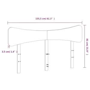 Čelo postele voskově hnědé 150 cm masivní borové dřevo - obrázek 9