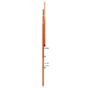 Čelo postele voskově hnědé 140 cm masivní borové dřevo - obrázek 5