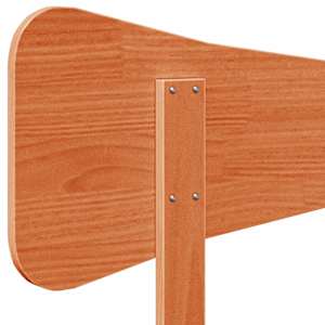 Čelo postele voskově hnědé 140 cm masivní borové dřevo - obrázek 7