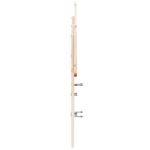 Čelo postele 135 cm masivní borové dřevo - obrázek 5