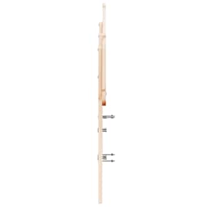 Čelo postele 120 cm masivní borové dřevo - obrázek 5
