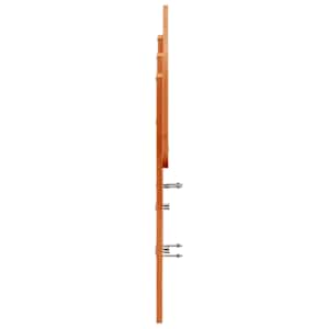 Čelo postele voskově hnědé 120 cm masivní borové dřevo - obrázek 5