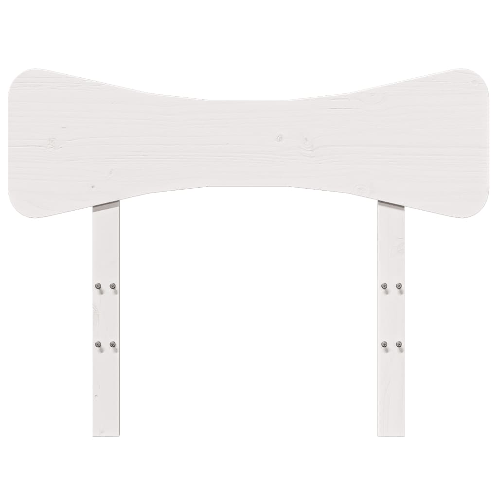 vidaXL Hoofdbord 75 cm massief grenenhout wit, foto 4