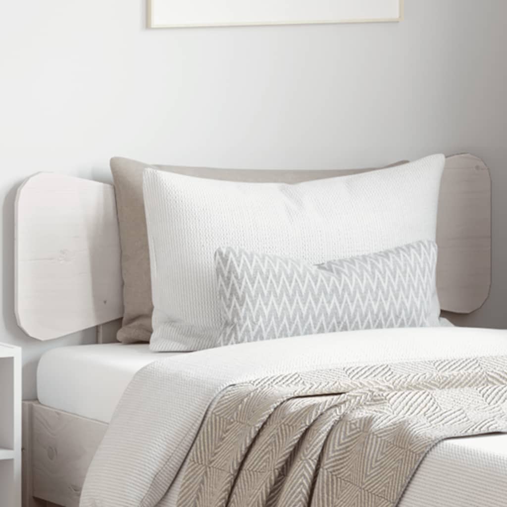 vidaXL Tăblie de pat, alb, 75 cm, lemn masiv de pin 