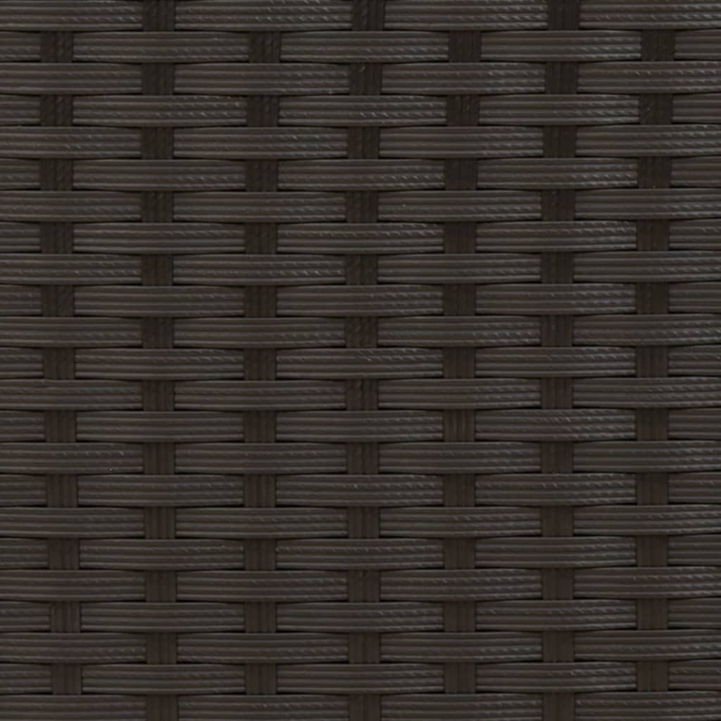 vidaXL Sonnenliege mit Dach und Kissen Schwarz Poly Rattan – Bild 9