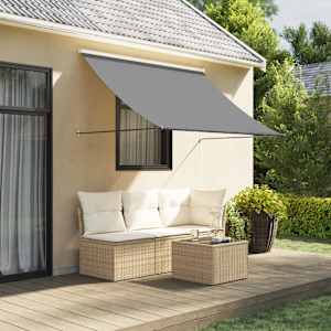 Zložljiva tenda antracit 250x150 cm tkanina in jeklo