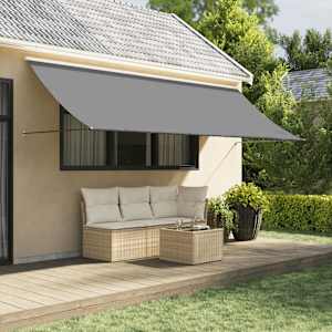 Zložljiva tenda antracit 350x150 cm tkanina in jeklo