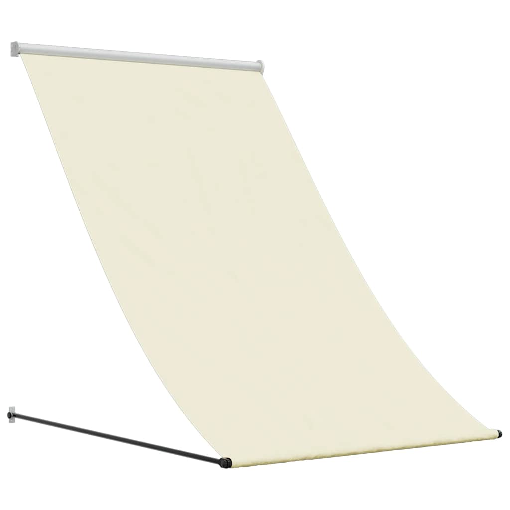 vidaXL Zaťahovacia markíza krémová 150x150 cm látka a oceľ