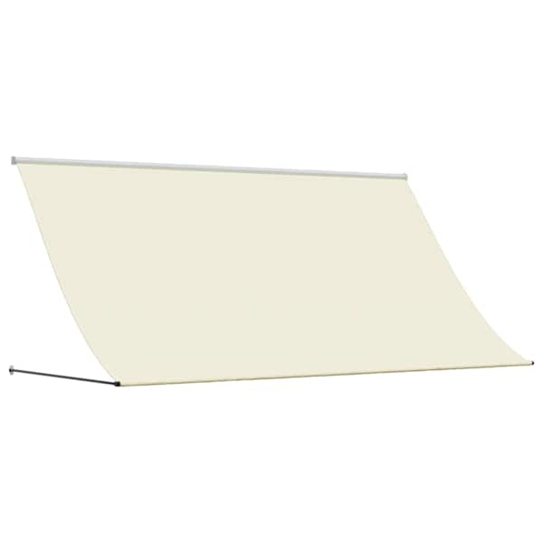 vidaXL sisset&otilde;mmatav varikatus, kreemjas, 300x150 cm, kangas/teras