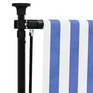 Venkovní roleta modrá a bílá 100 x 270 cm textil a ocel - obrázek 7