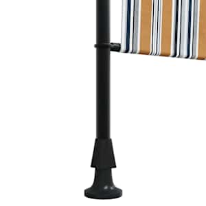 Venkovní roleta žlutá a bílá 150 x 270 cm textil a ocel - obrázek 8