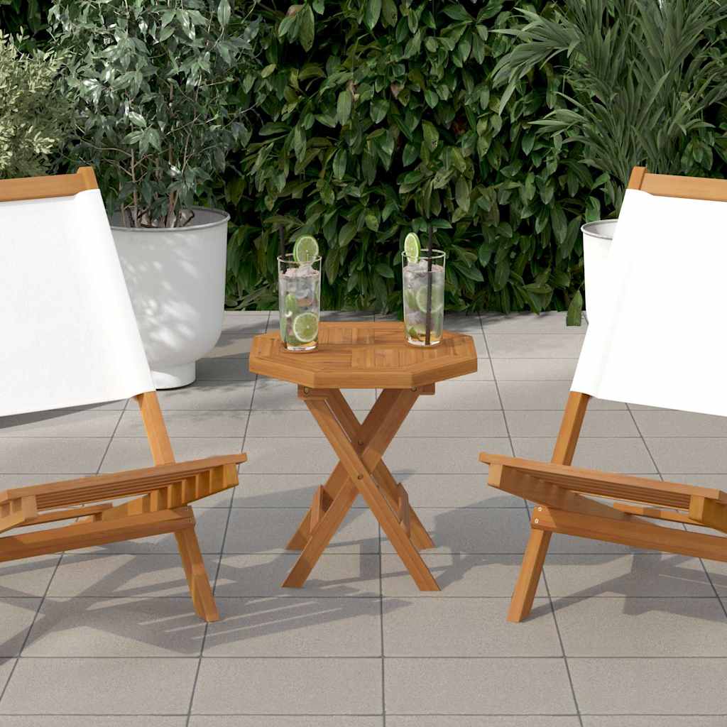 vidaXL Tischplatte 40x40x2,5 cm Achteckig Massivholz Teak