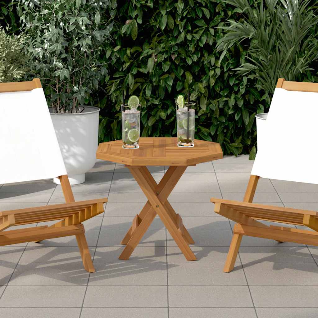 vidaXL Tischplatte 50x50x2,5 cm Achteckig Massivholz Teak