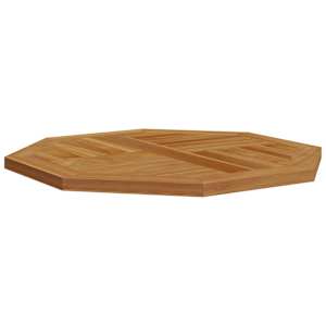 Stolní deska 60 x 60 x 2,5 cm osmihranná masivní teakové dřevo - obrázek 4