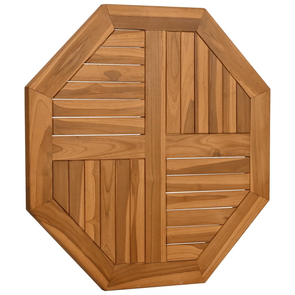 vidaXL Tafelblad achthoekig 70x70x2,5 cm massief teakhout afbeelding