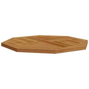 Stolní deska 70 x 70 x 2,5 cm osmihranná masivní teakové dřevo - obrázek 4