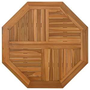 Stolní deska 80 x 80 x 2,5 cm osmihranná masivní teakové dřevo - obrázek 2