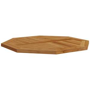 Stolní deska 80 x 80 x 2,5 cm osmihranná masivní teakové dřevo - obrázek 4