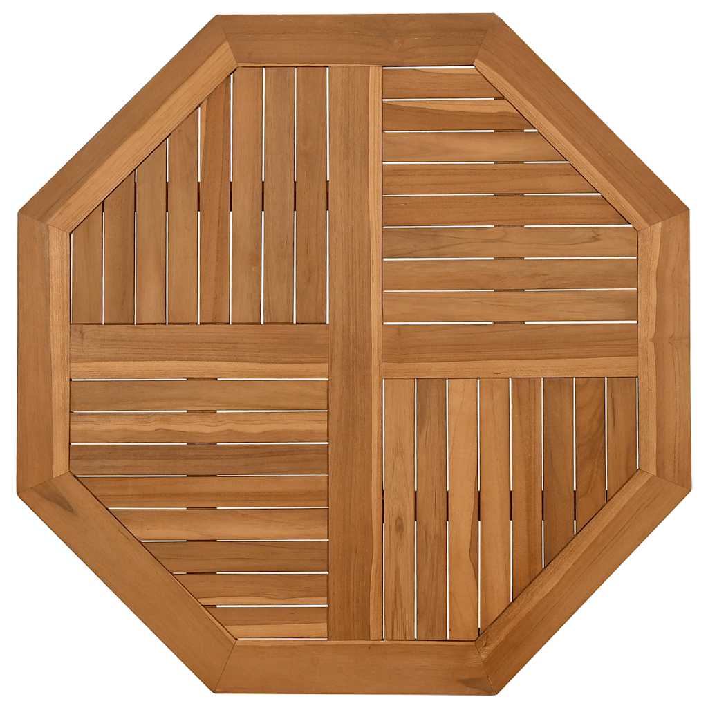 vidaXL Stolní deska 90 x 90 x 2,5 cm osmihranná masivní teakové dřevo