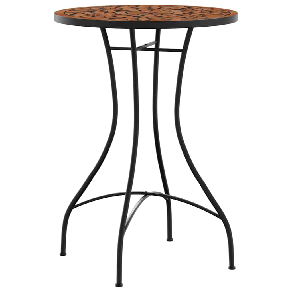 Thumbnail - vidaXL Mosaik-Bistro-Set Terrakottarot Eisen und Keramik
