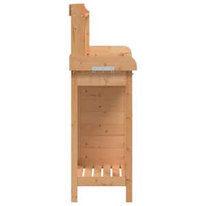 Přesazovací stůl se skříňkou hnědý 110,5x45x124,5cm masiv jedle - obrázek 8