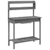 vidaXL valamuga istutuslaud, hall, 147,5 x 44 x 139,5 cm, nulupuit